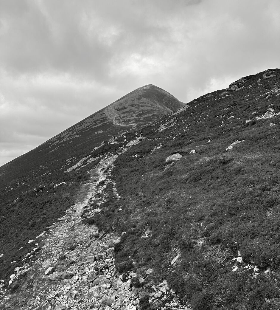 The pilgrim path up Croagh Patrick